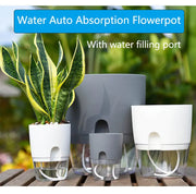 Arlazztup™ Transparent Double-Layer Self-Watering Flower Pot