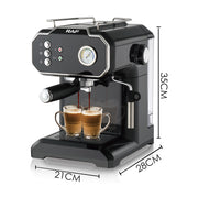 Household Small Semi-automatic High Pressure Steam Milk Froth Coffee Machine