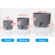 Arlazztup™ Transparent Double-Layer Self-Watering Flower Pot